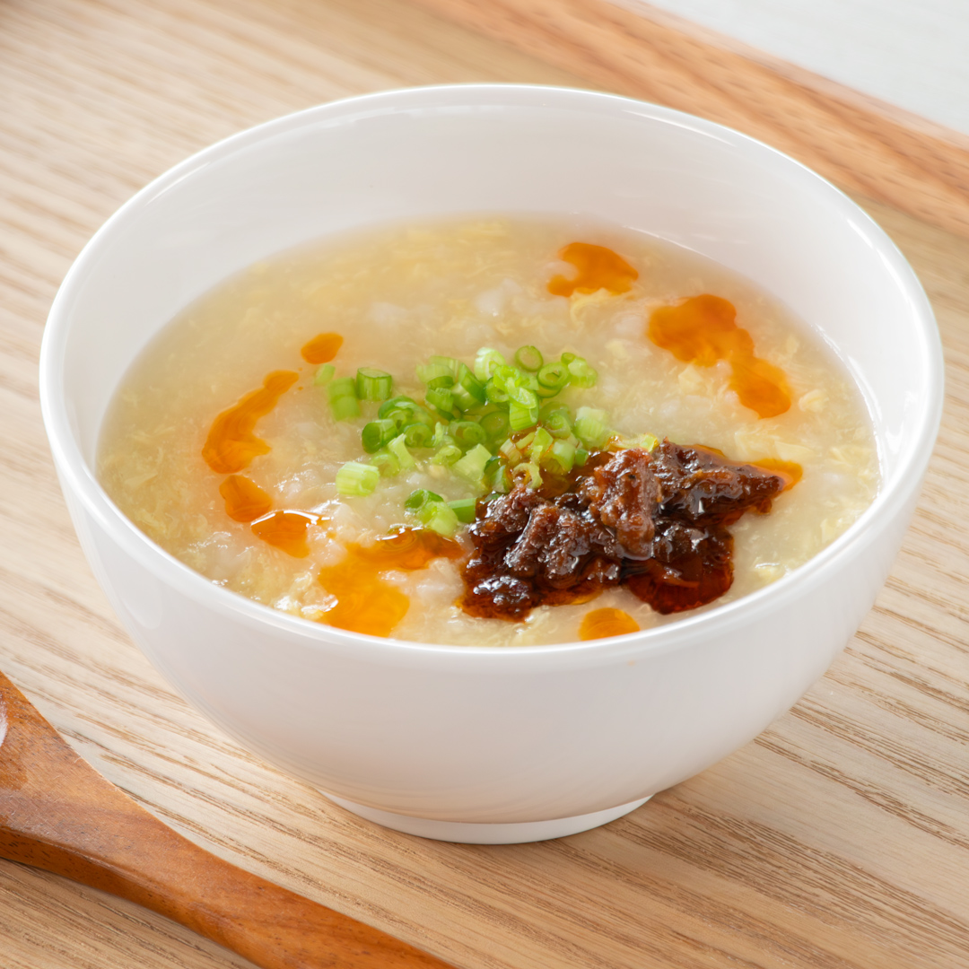 牛タンラー油たまご粥